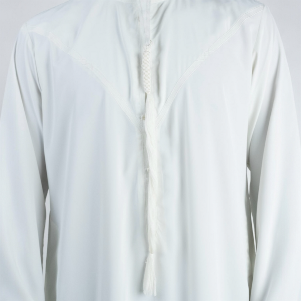 Off White Emirati Thobe + Tassel