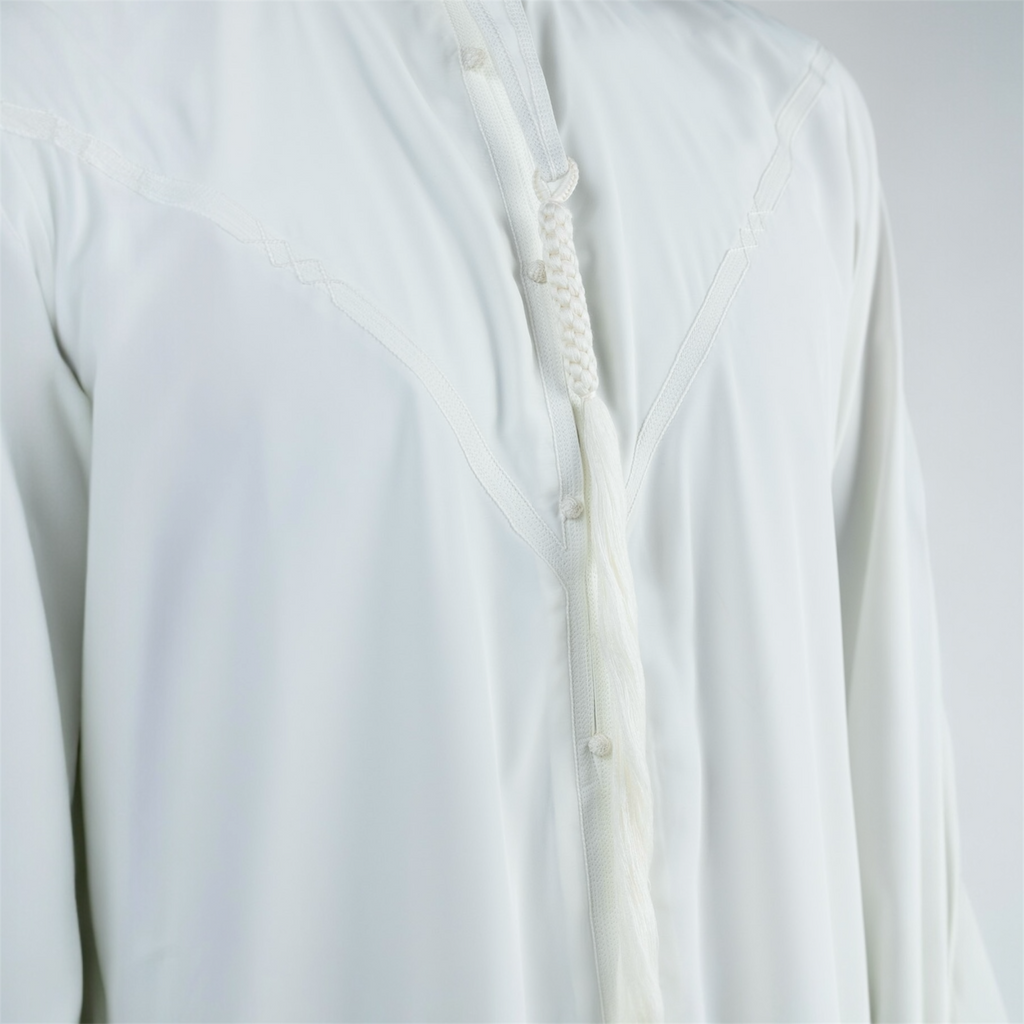 Off White Emirati Thobe + Tassel