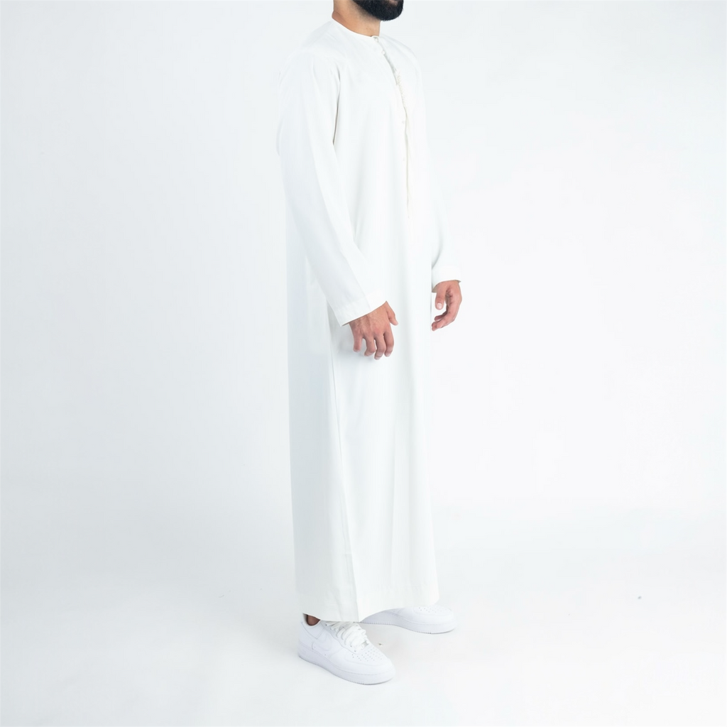 Off White Emirati Thobe + Tassel