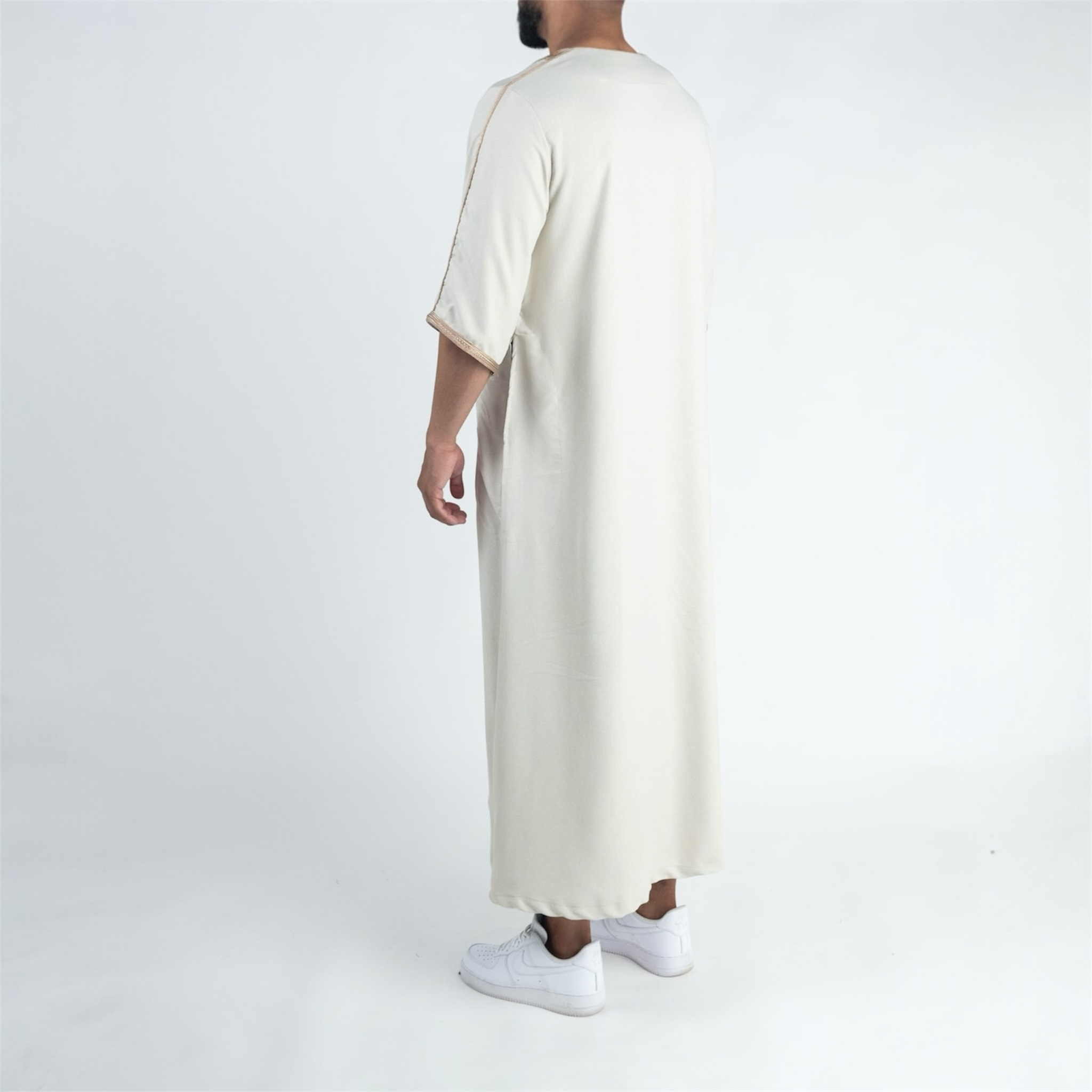 Ivory & Beige Moroccan Thobe